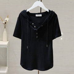 Fashionable Loose-fitting Figure-flattering T-shirtbase Layer