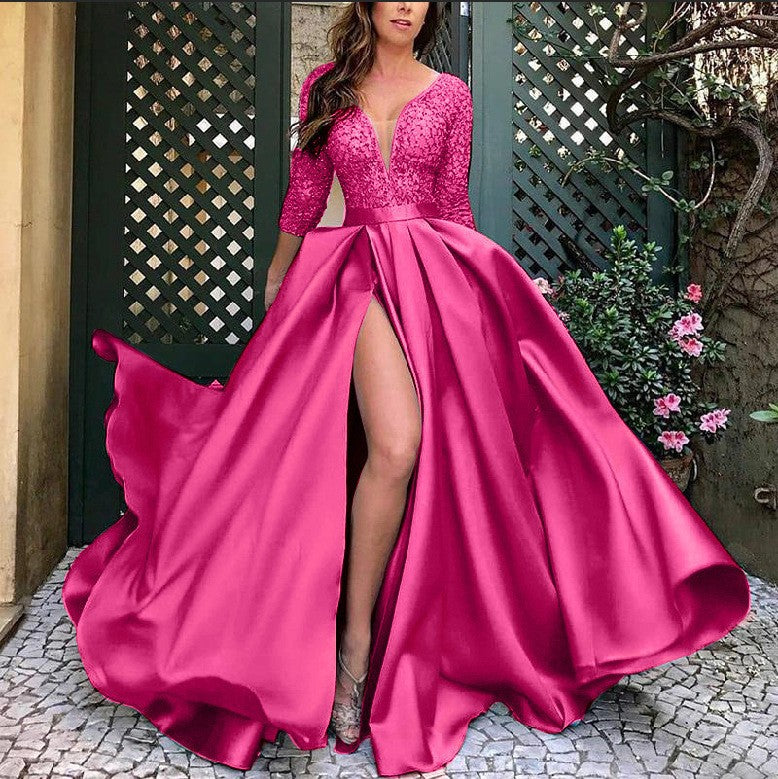 Long Dress With Hot Stamping