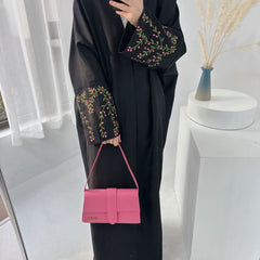 Dubai Middle East Turkey Dubai Flower Embroidered Elegant Cardigan Robe