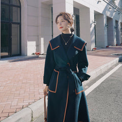 Women's Medium Length Woolen Jacket