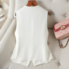 Fashion Design Sense Wild Vest Slimming Workplace Vest