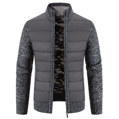Men's Cardigan Sweater Stand Collar Sweater Coat