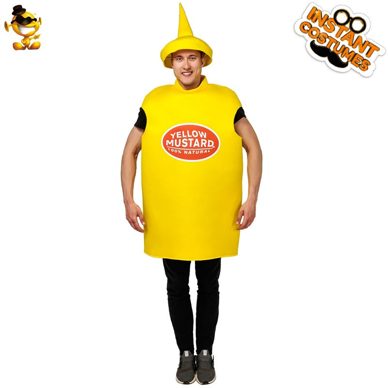 Adult Men And Women Couple Mustard Tomato Sauce Costume Role