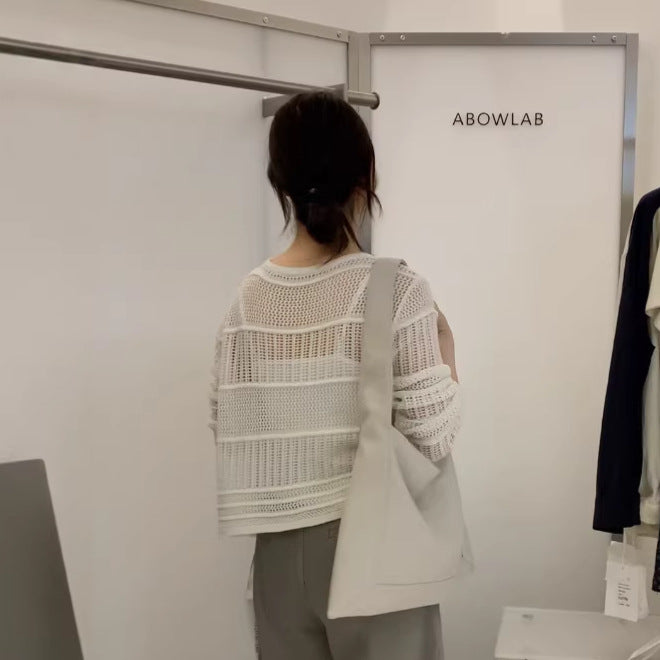 Loose Laid-back Style Cover-up Top Women's Clothing