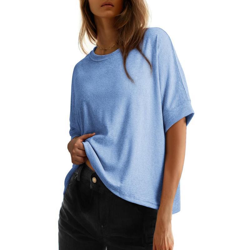 Women's Batwing Sleeve Basic Short Sleeve