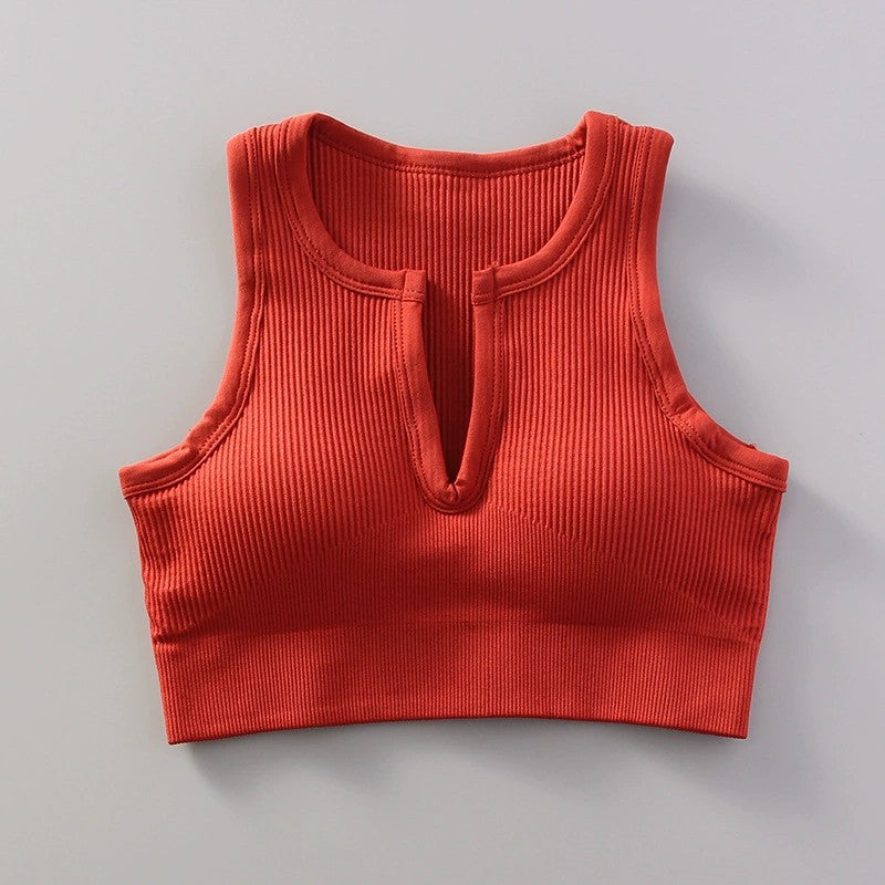 Nylon Seamless High-Elastic Sports Bra For Summer