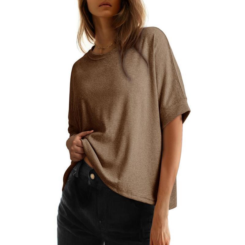 Women's Batwing Sleeve Basic Short Sleeve