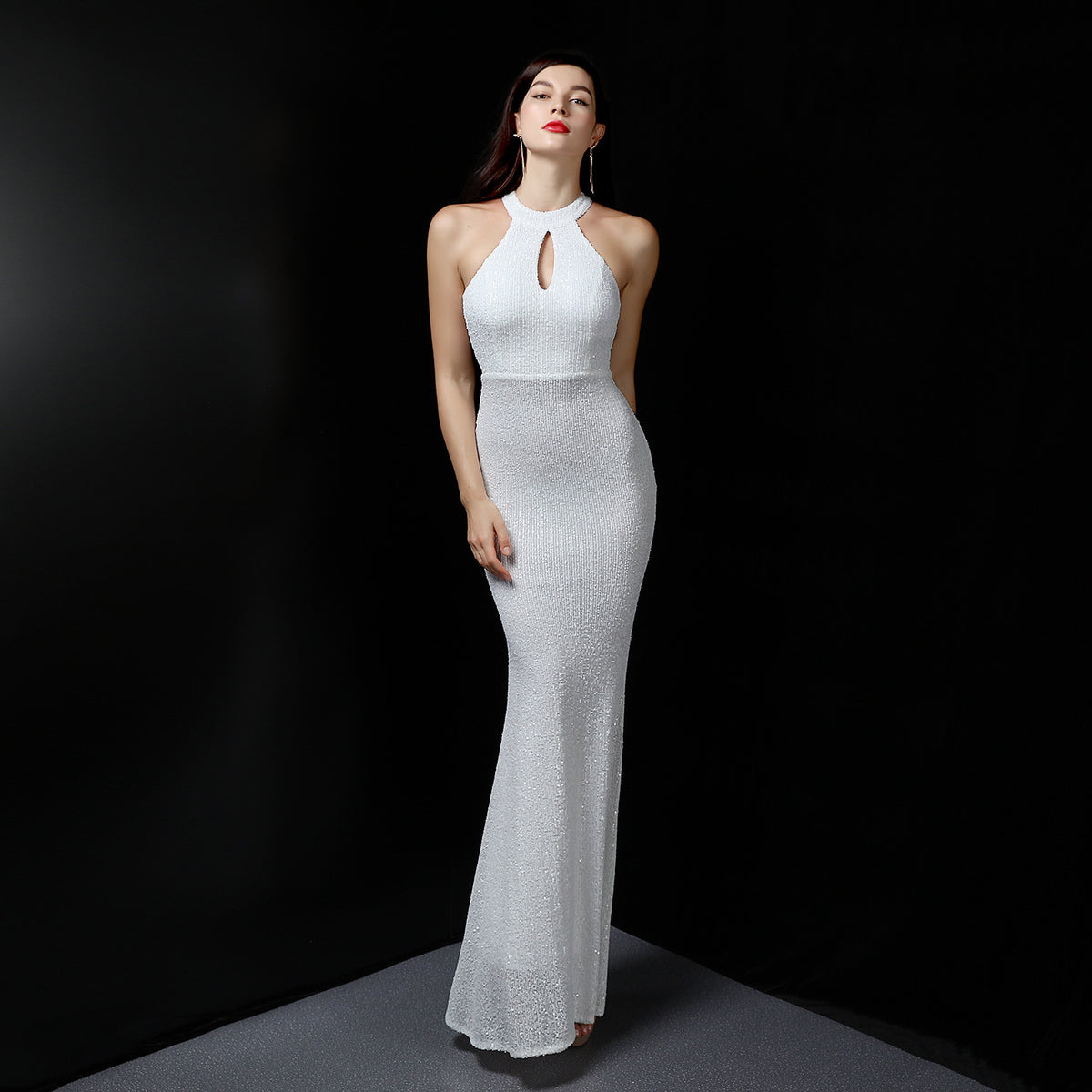 Evening Dress Slim Slimming Annual Meeting