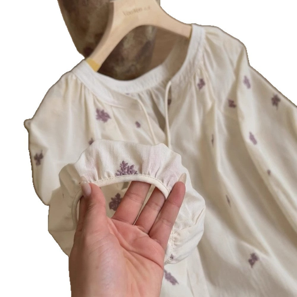 SpringSummer New Loose-fit Figure-flattering Shirt Versatile Top