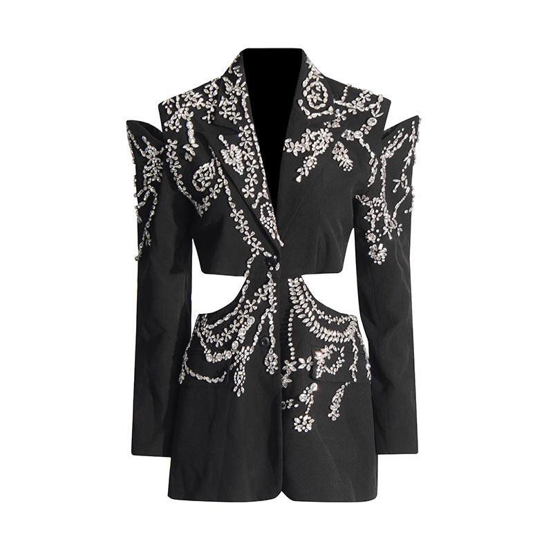 Spring New Long-Sleeve Midriff-Baring Coat