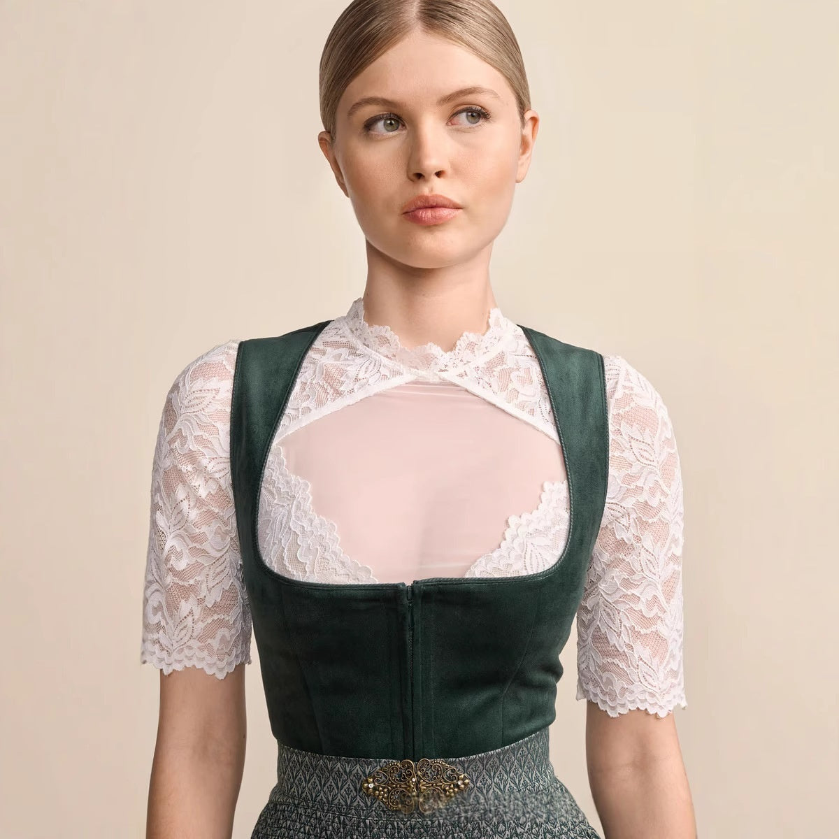 Womens Lace-up Waist-cinching Vest