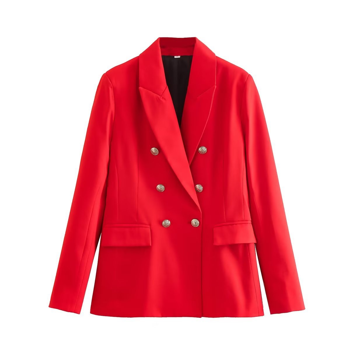Autumn Women's Double-Breasted Slim-Fit Blazer