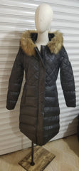 New Style Slim Down Coat With Large Fur Collar Imitation Raccoon