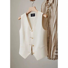 Fashionable Suit Vest Women's Top