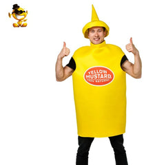 Adult Men And Women Couple Mustard Tomato Sauce Costume Role