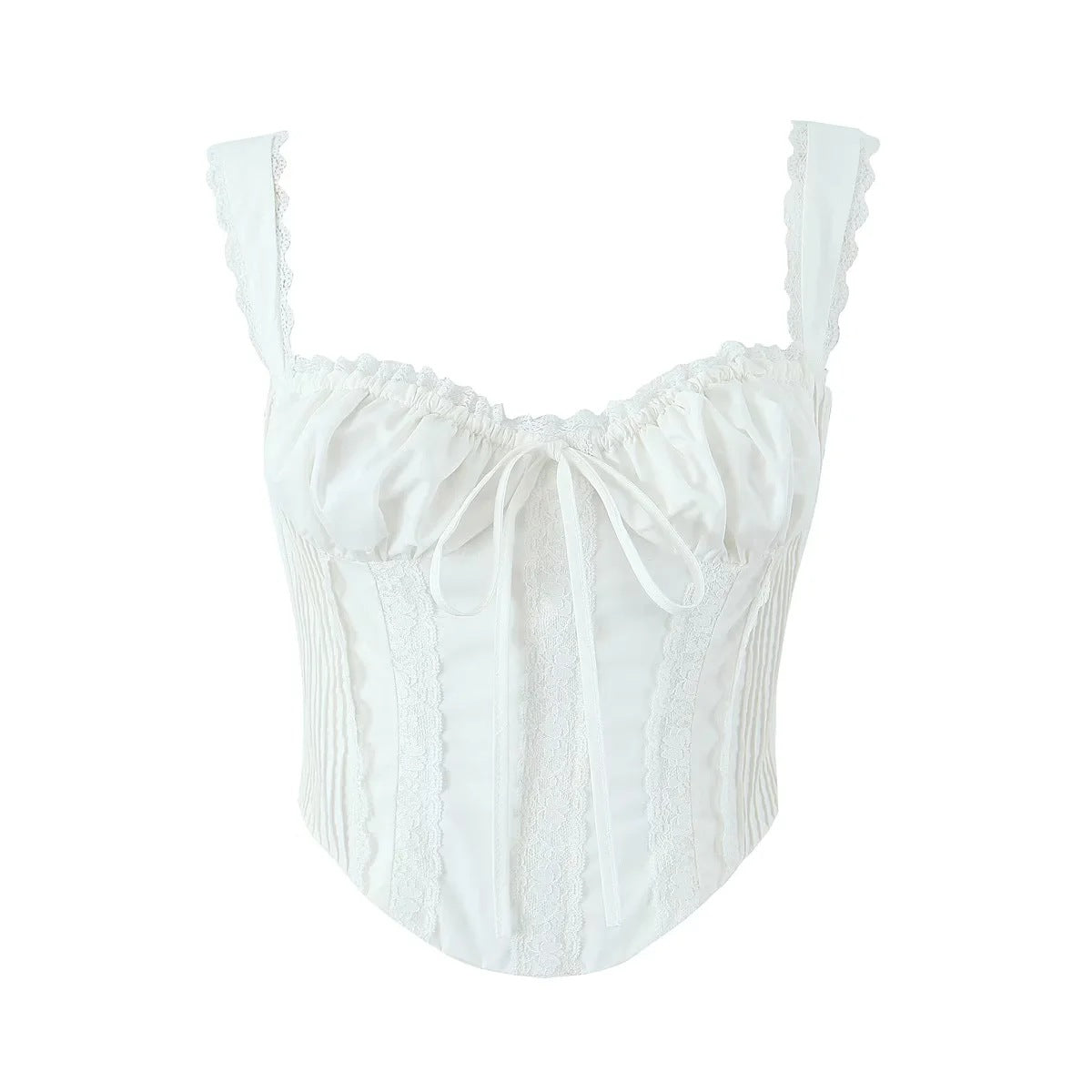 French Lace Trim Small Sling Vest