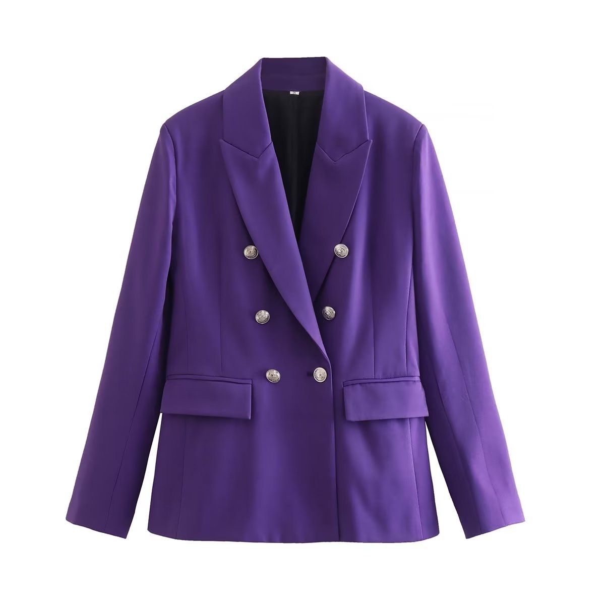 Autumn Women's Double-Breasted Slim-Fit Blazer