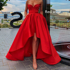 Ladies Evening Dress Tube Top Satin