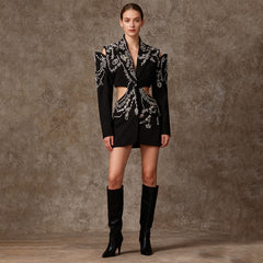 Spring New Long-Sleeve Midriff-Baring Coat