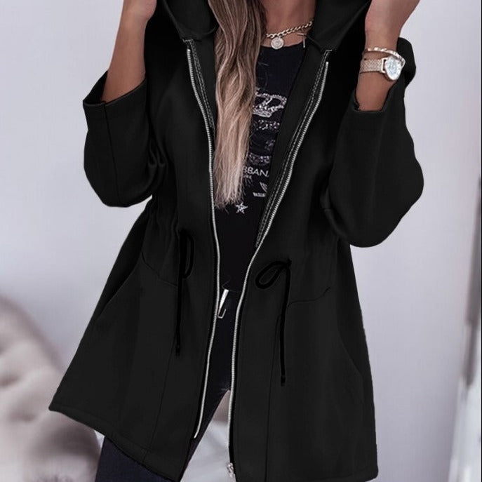 Fall Winter Fashion Casual Hooded Coat Women's Clothing