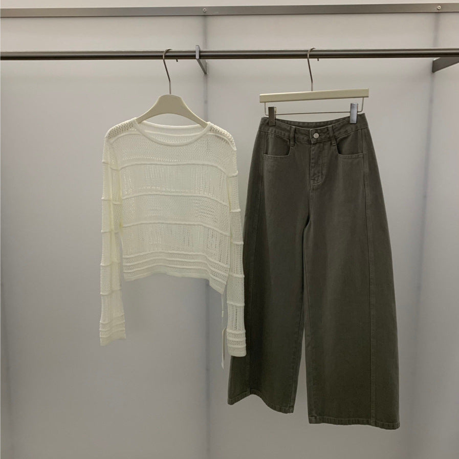 Loose Laid-back Style Cover-up Top Women's Clothing