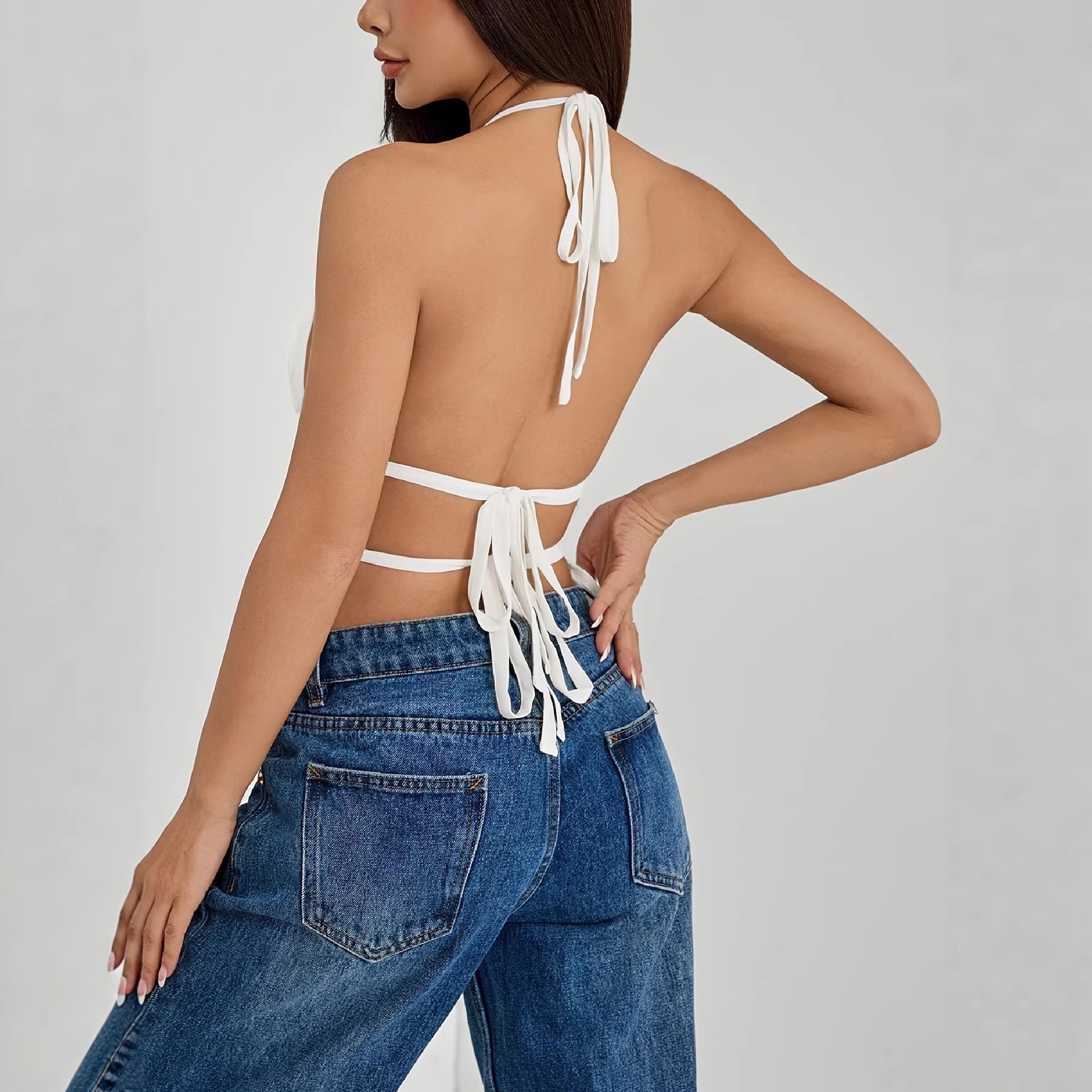 Versatile Off-Shoulder Pleated Waist-Cinching Camisole