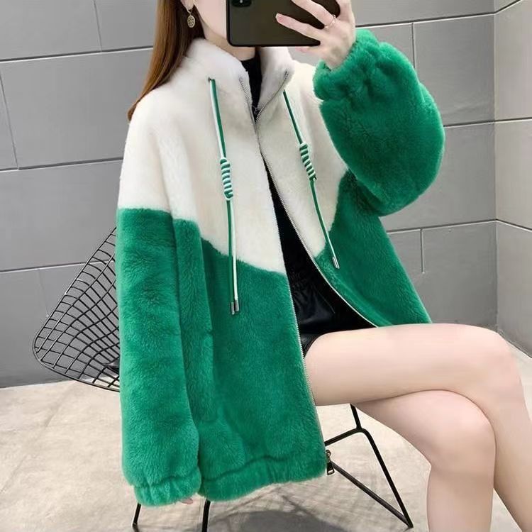 Women's Fashionable Loose Patchwork All-Match Coat