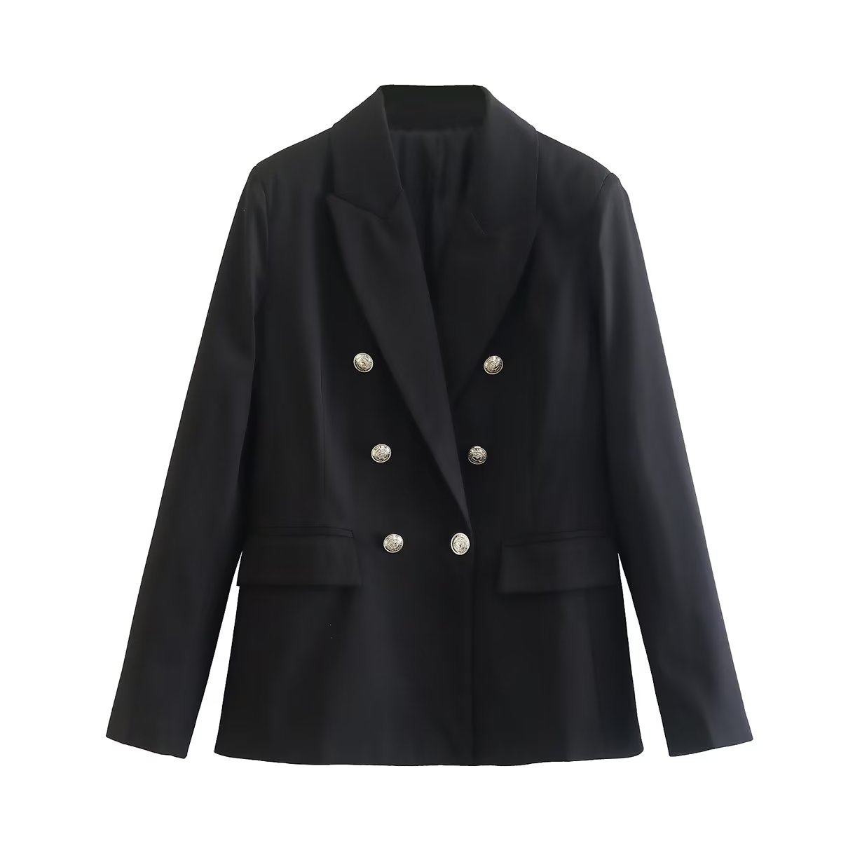 Autumn Women's Double-Breasted Slim-Fit Blazer