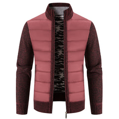 Men's Cardigan Sweater Stand Collar Sweater Coat