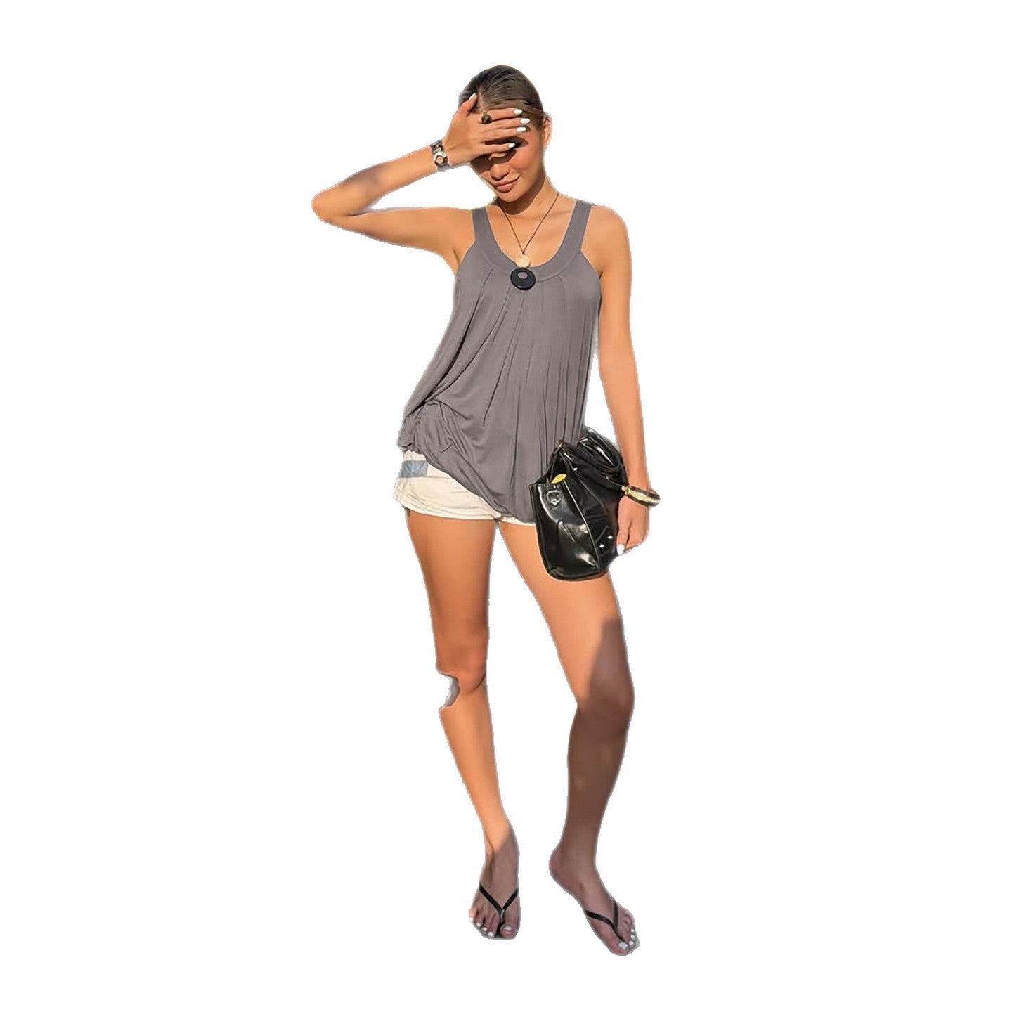 Women's Loose All-Match U-Neck Sleeveless Tank Top